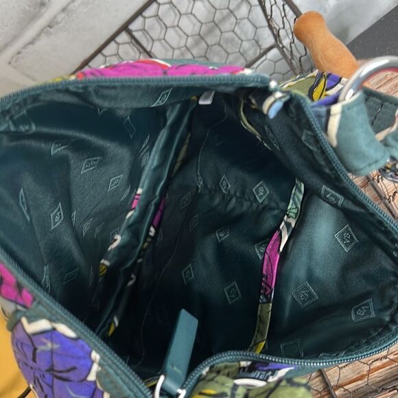 Vera Bradley Iconic RFID Little Hipster Crossbody Purse Falling Flowers Bag - Picture 6 of 6